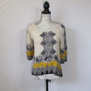 Angie Black & Gold Top